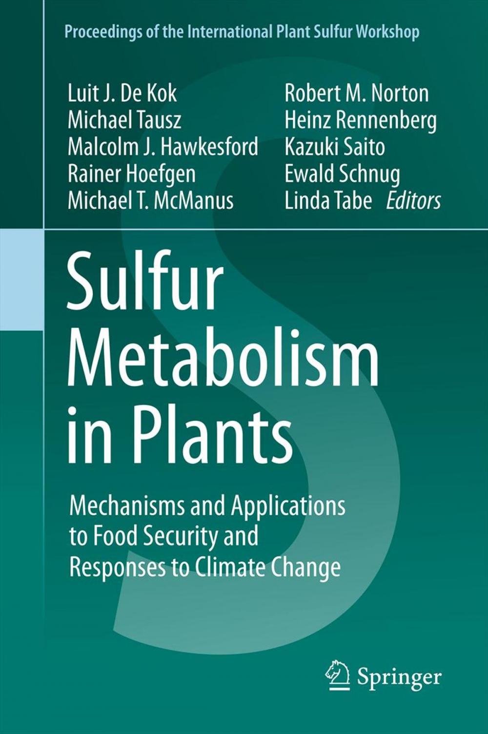 Big bigCover of Sulfur Metabolism in Plants