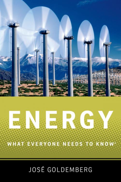 Cover of the book Energy by Jose Goldemberg, Oxford University Press