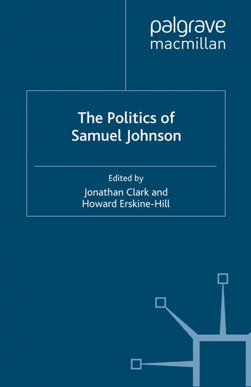 Cover of the book The Politics of Samuel Johnson by , Palgrave Macmillan UK