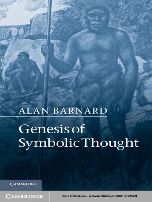 Cover of the book Genesis of Symbolic Thought by Alan Barnard, Cambridge University Press