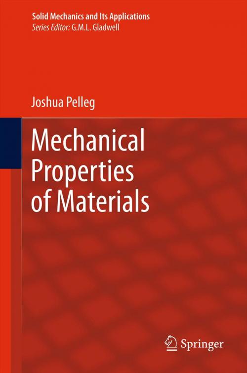 Cover of the book Mechanical Properties of Materials by Joshua Pelleg, Springer Netherlands