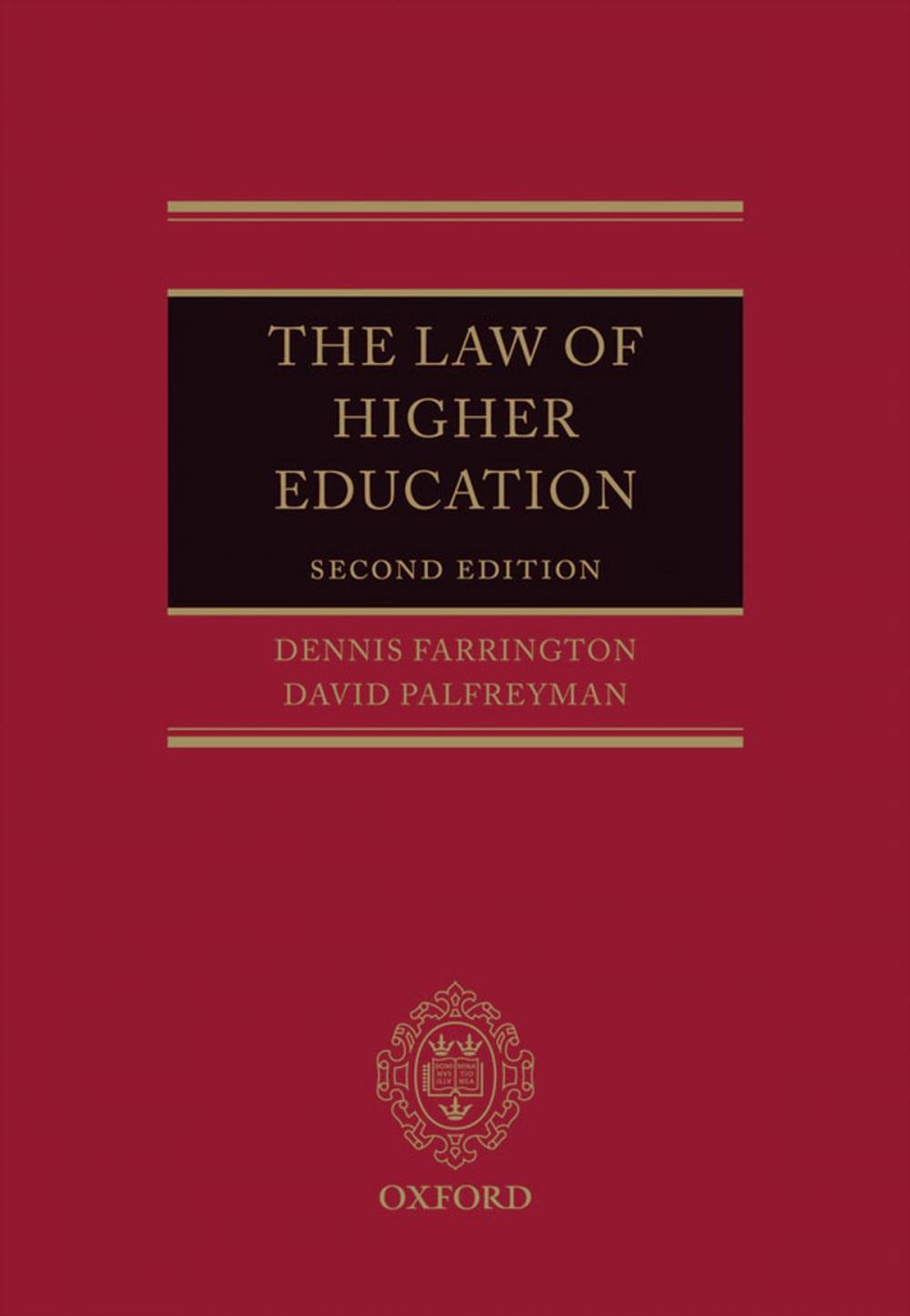 Big bigCover of The Law of Higher Education