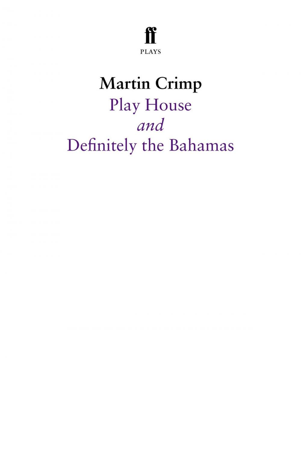 Big bigCover of Definitely the Bahamas and Play House