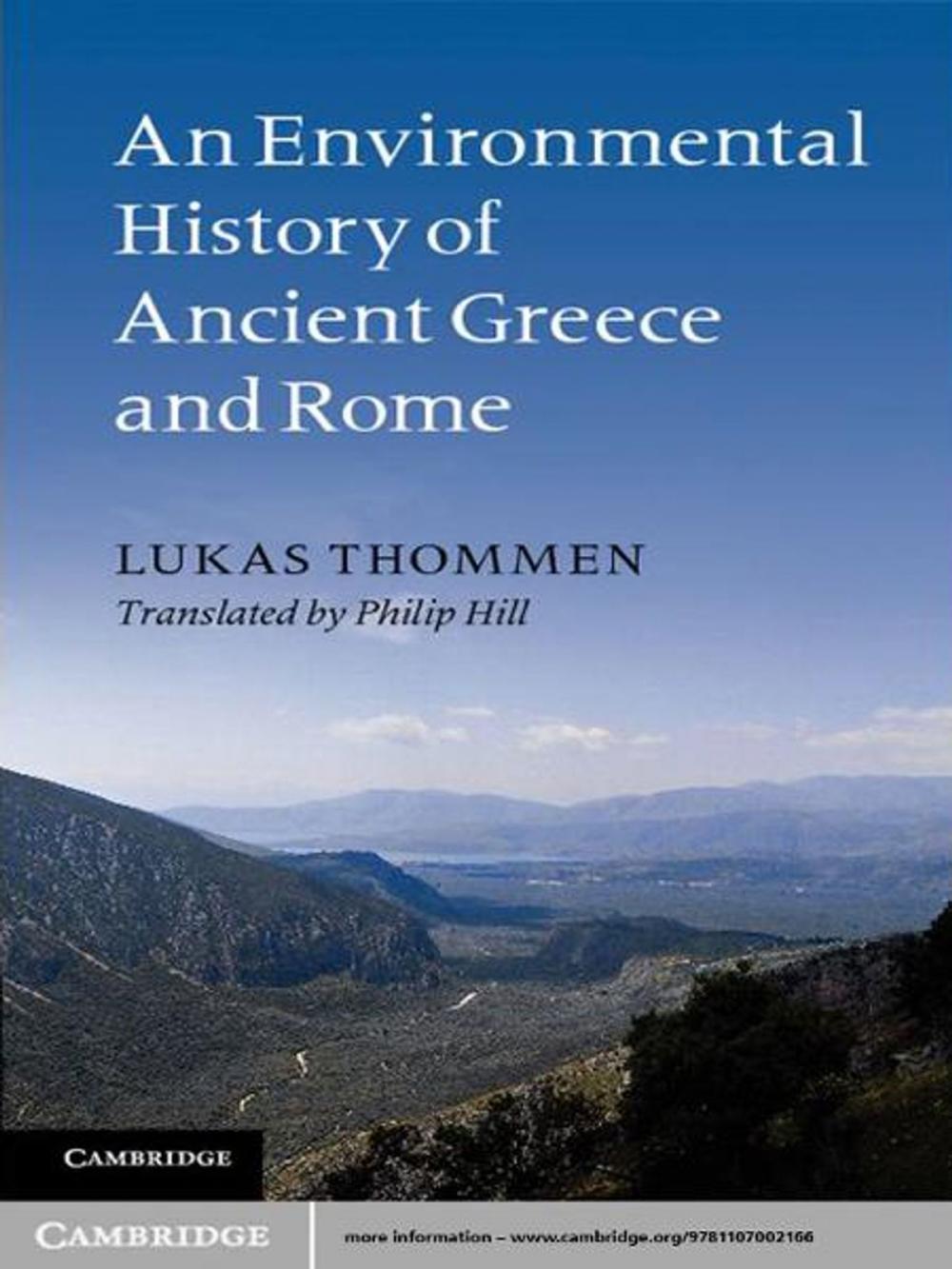 Big bigCover of An Environmental History of Ancient Greece and Rome