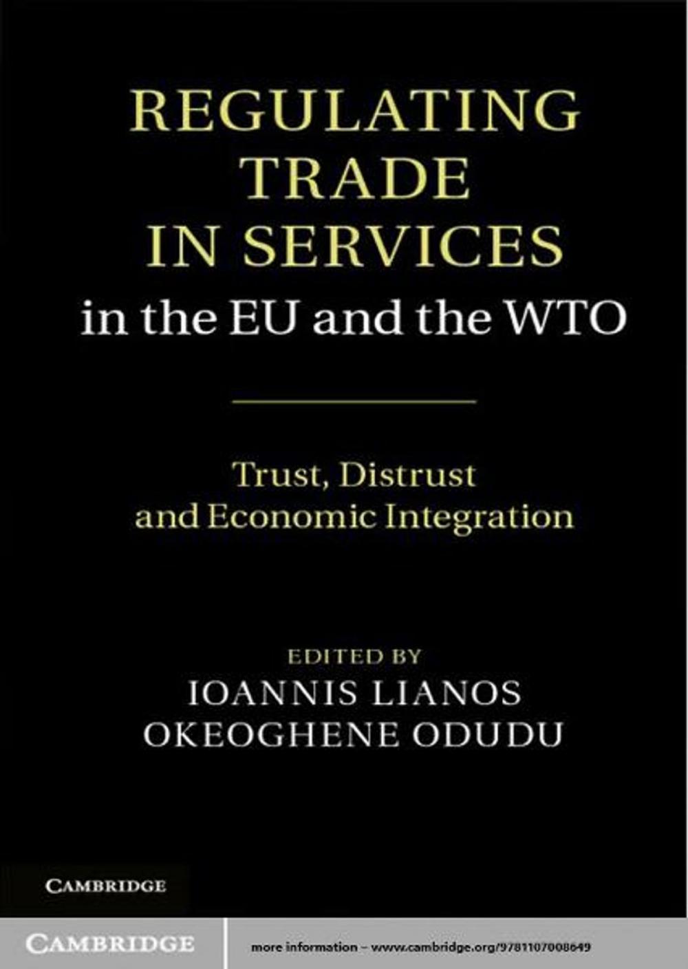 Big bigCover of Regulating Trade in Services in the EU and the WTO