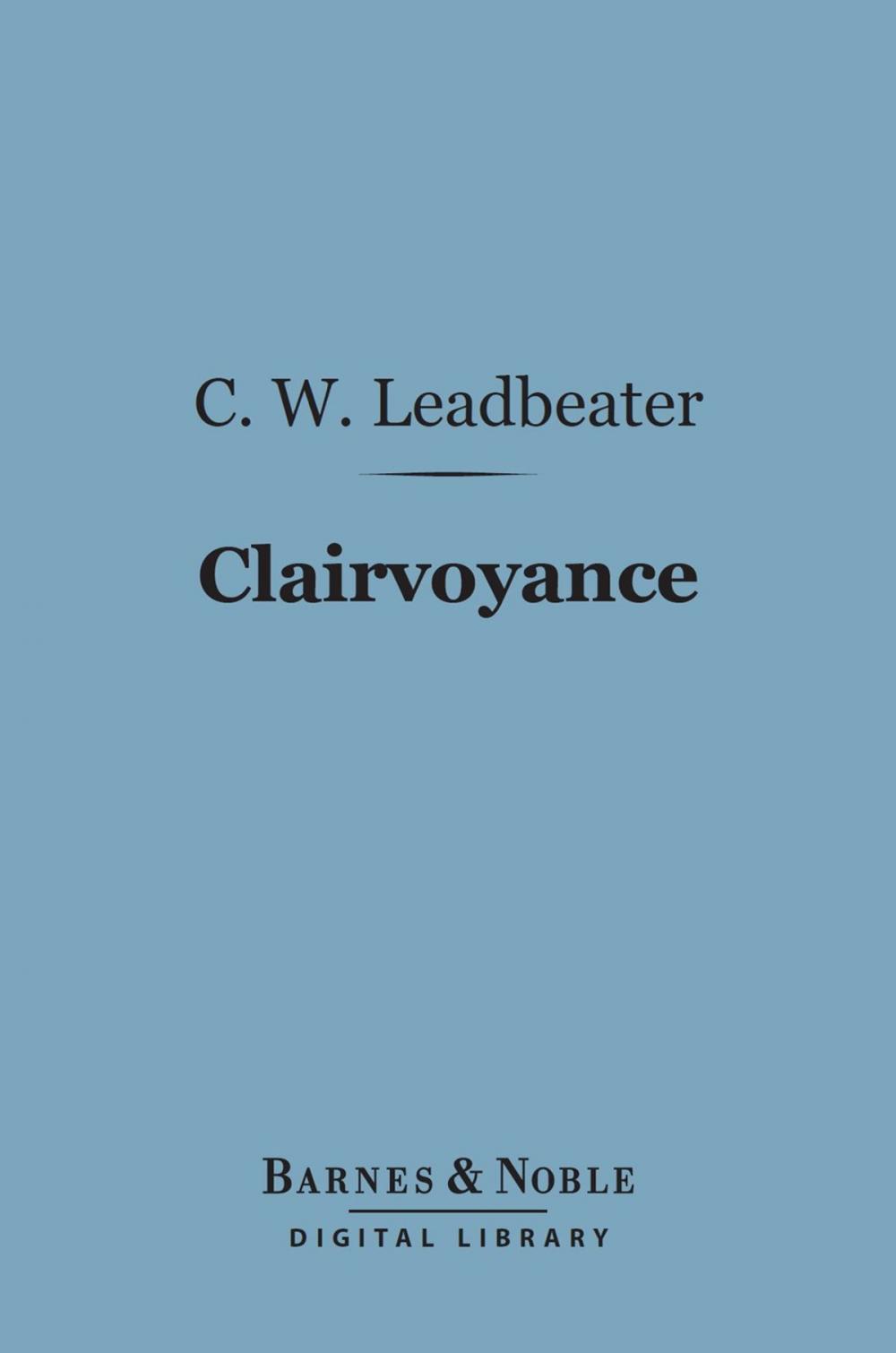 Big bigCover of Clairvoyance (Barnes & Noble Digital Library)