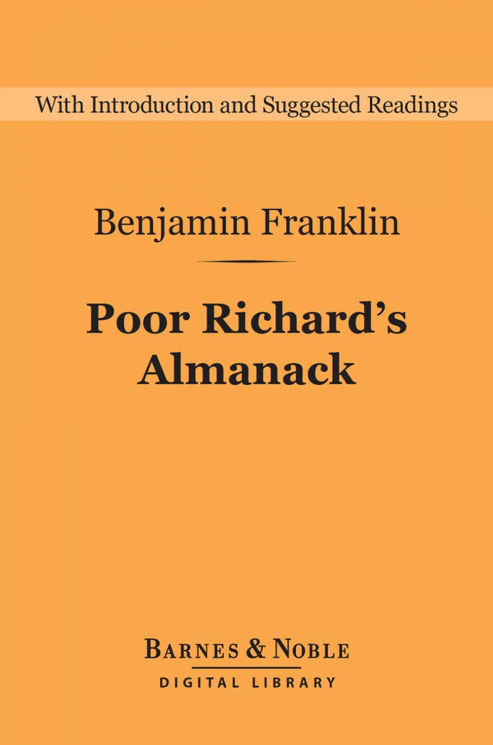 Big bigCover of Poor Richard's Almanack (Barnes & Noble Digital Library)