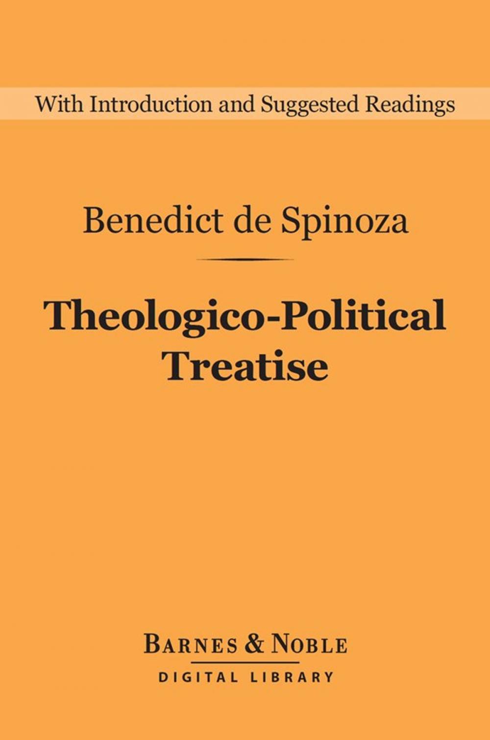 Big bigCover of Theologico-Political Treatise (Barnes & Noble Digital Library)