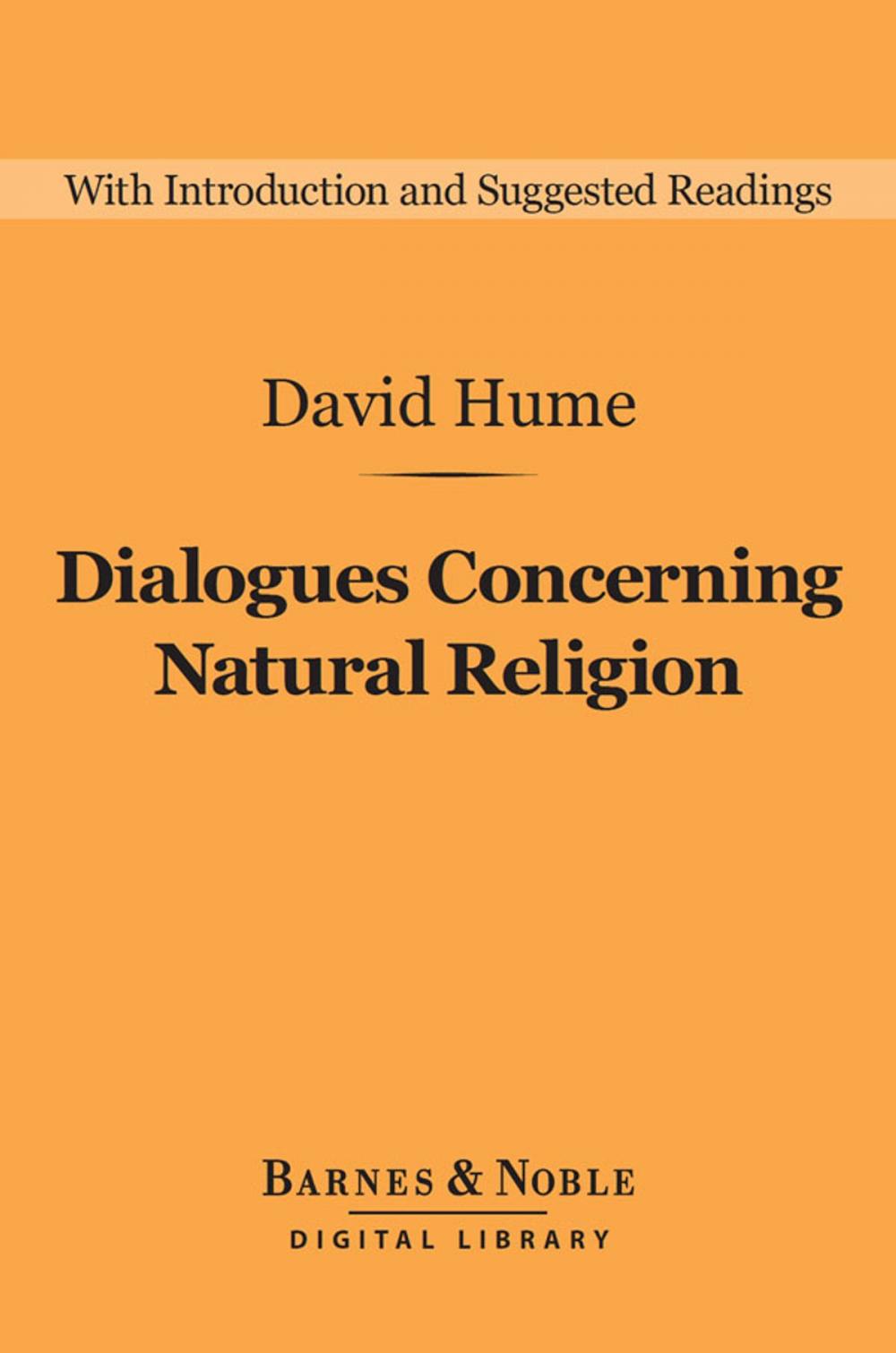 Big bigCover of Dialogues Concerning Natural Religion (Barnes & Noble Digital Library)