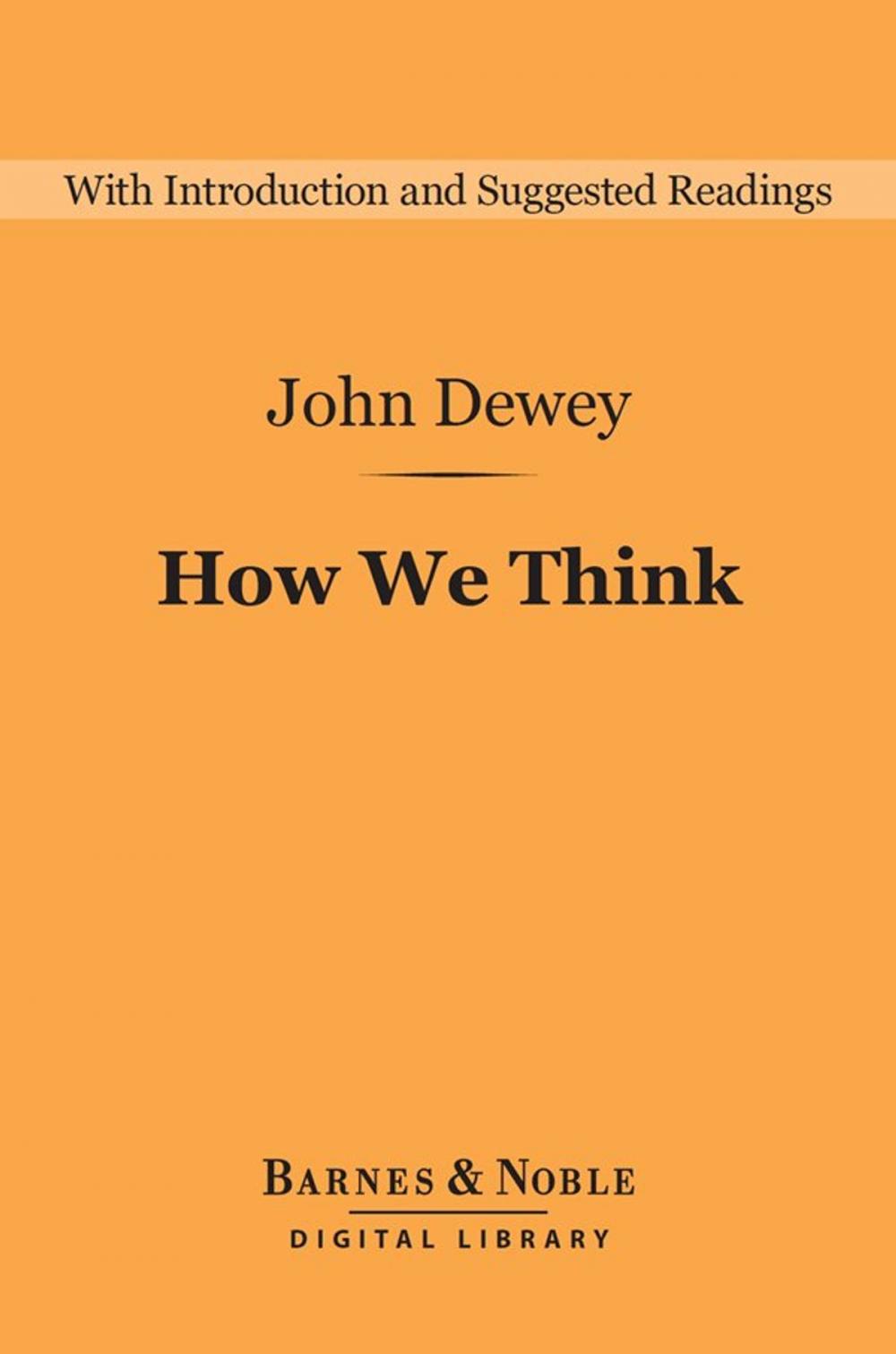 Big bigCover of How We Think (Barnes & Noble Digital Library)