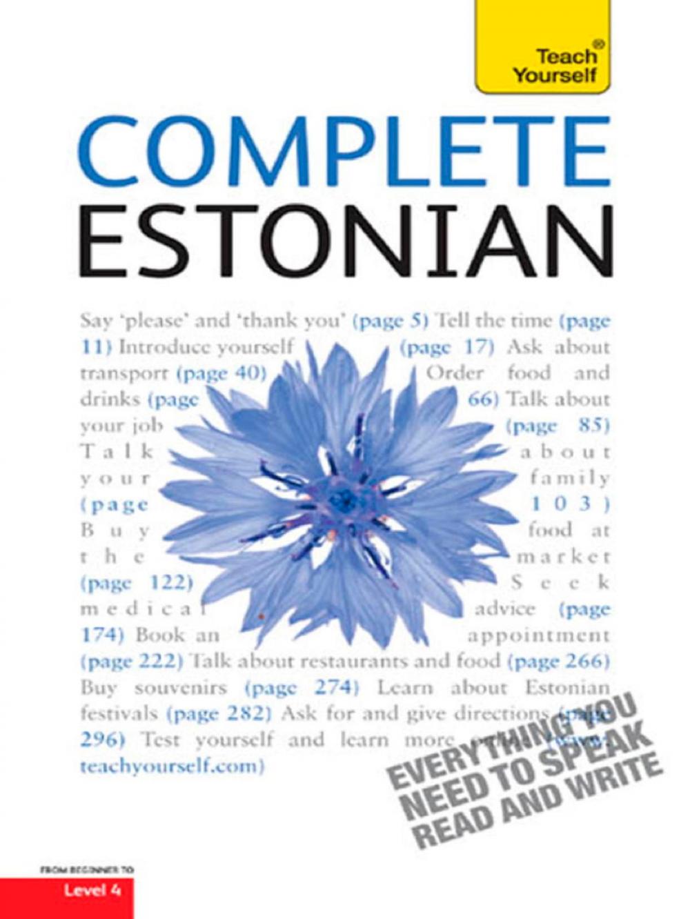 Big bigCover of Complete Estonian Beginner to Intermediate Book and Audio Course