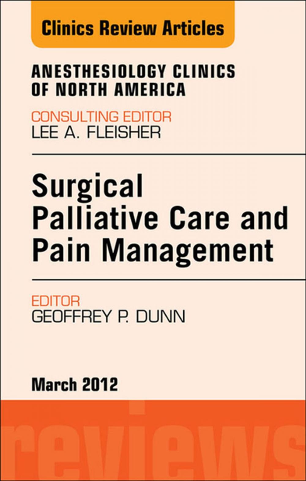 Big bigCover of Surgical Palliative Care and Pain Management, An Issue of Anesthesiology Clinics - E-Book
