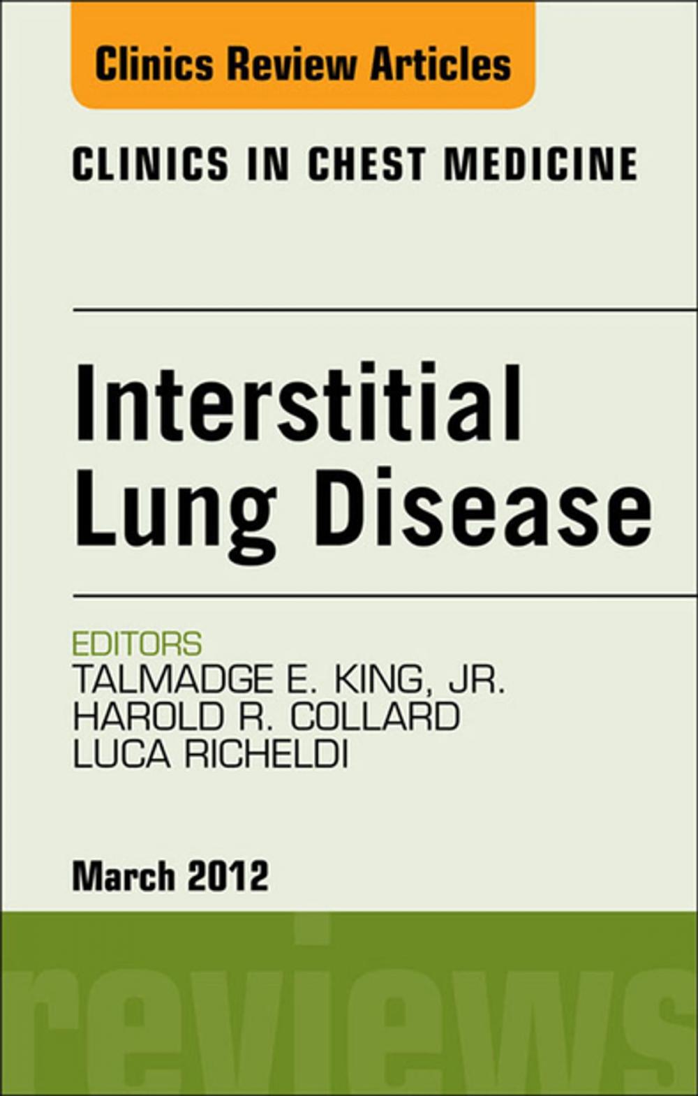 Big bigCover of Interstitial Lung Disease, An Issue of Clinics in Chest Medicine - E-Book