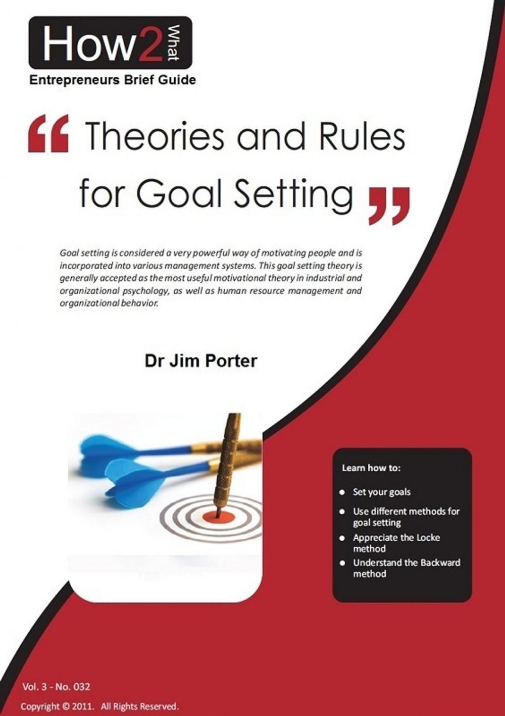 Big bigCover of Theories and Rules for Goal Setting