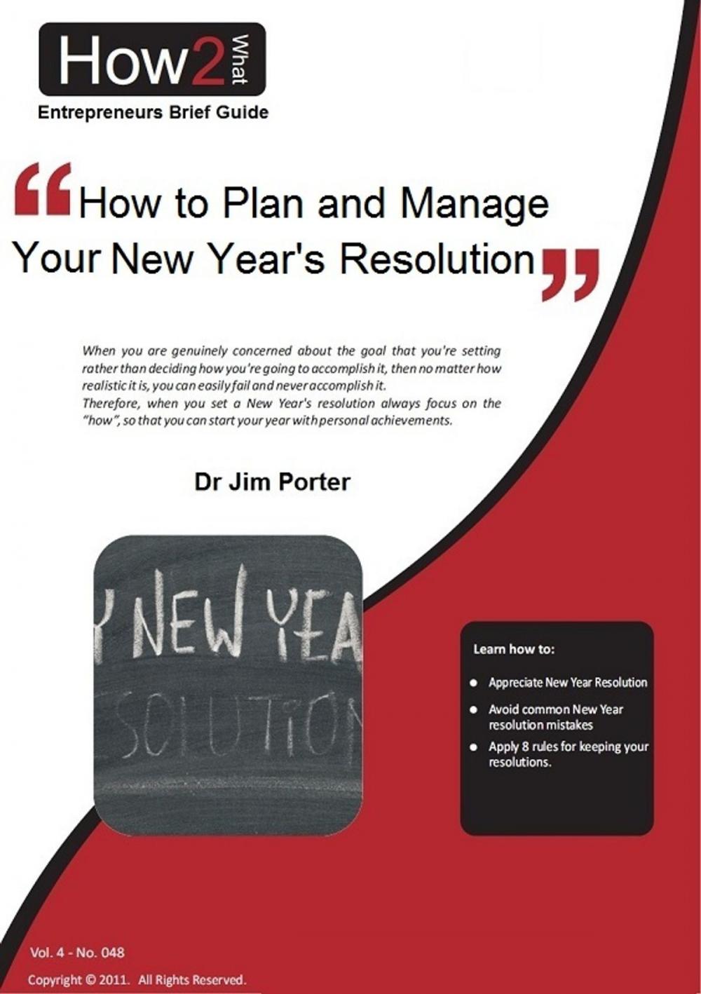 Big bigCover of How to Plan and Manage Your New Year's Resolutions