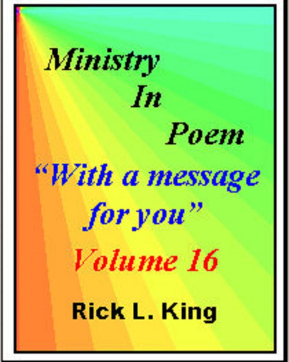 Big bigCover of Ministry in Poem Vol 16