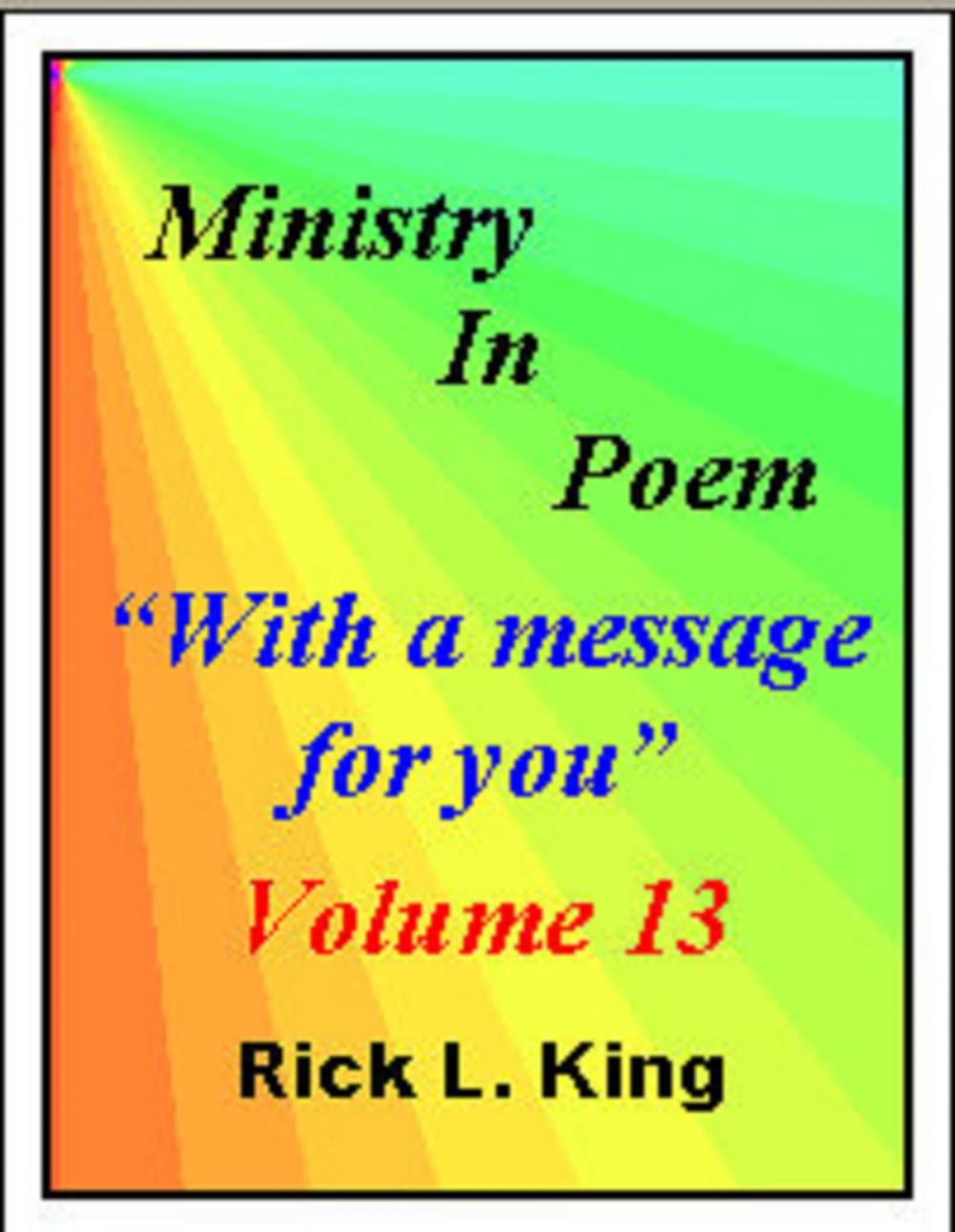 Big bigCover of Ministry in Poem Vol 13