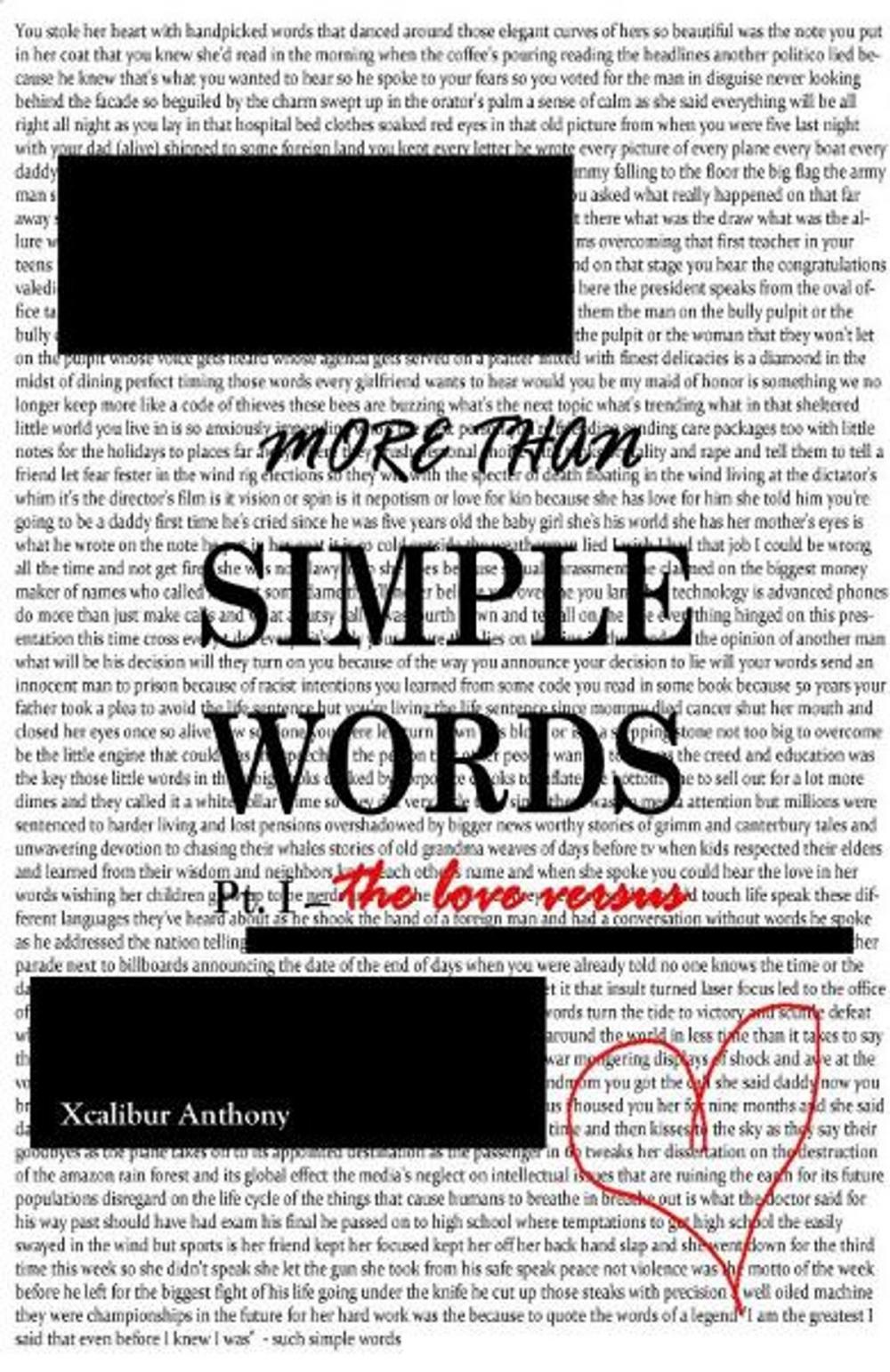 Big bigCover of More Than Simple Words Pt. I: The Love Versus