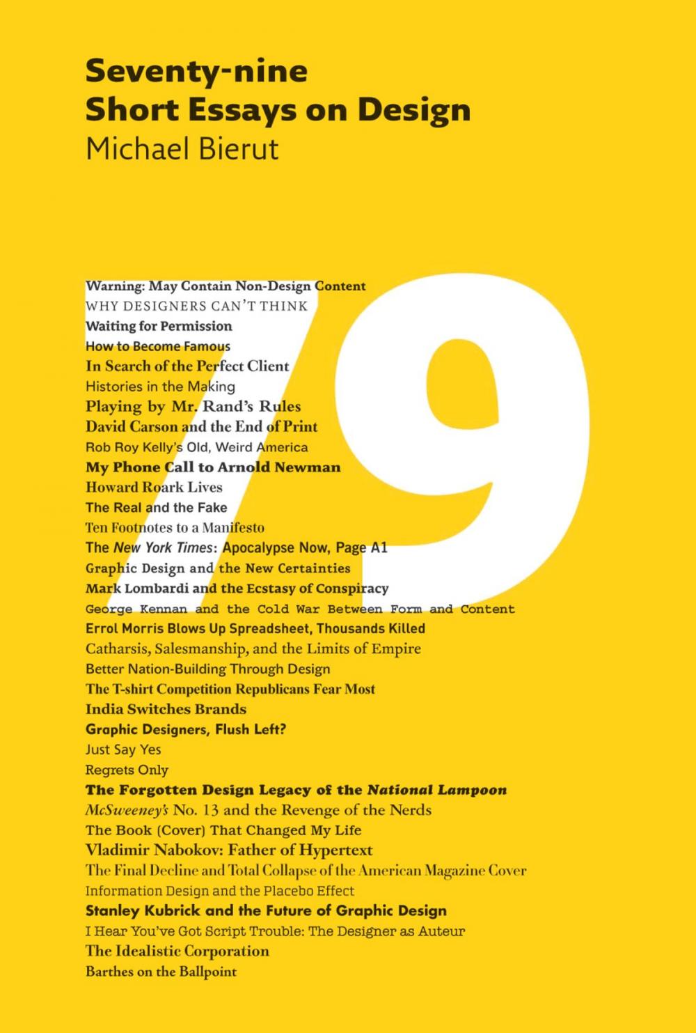 Big bigCover of Seventy-nine Short Essays on Design