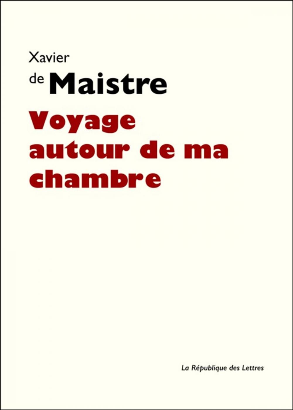 Big bigCover of Voyage autour de ma chambre