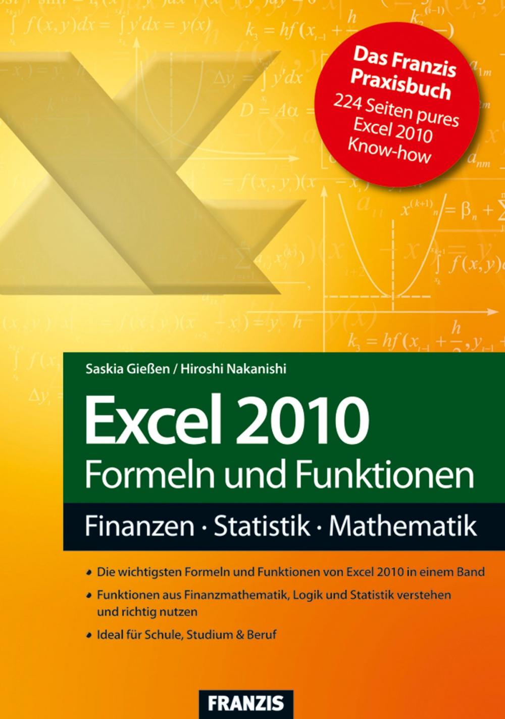 Big bigCover of Excel 2010 Formeln und Funktionen