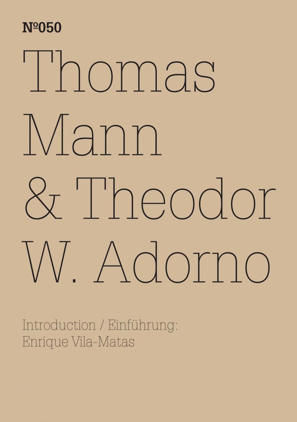 Big bigCover of Thomas Mann & Theodor W. Adorno