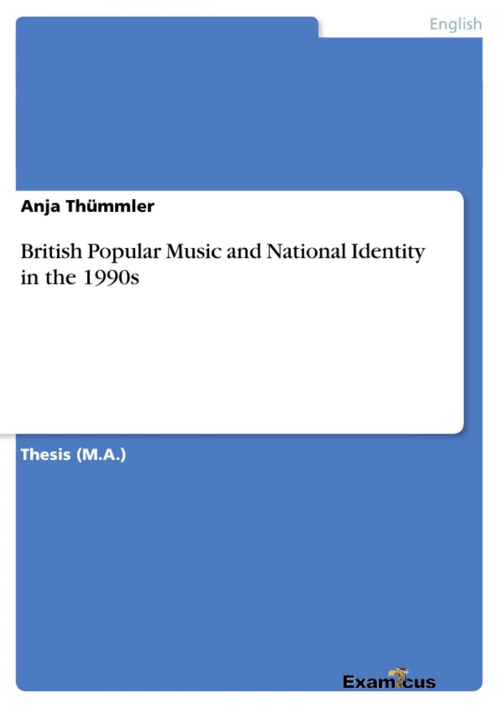 Big bigCover of British Popular Music and National Identity in the 1990s