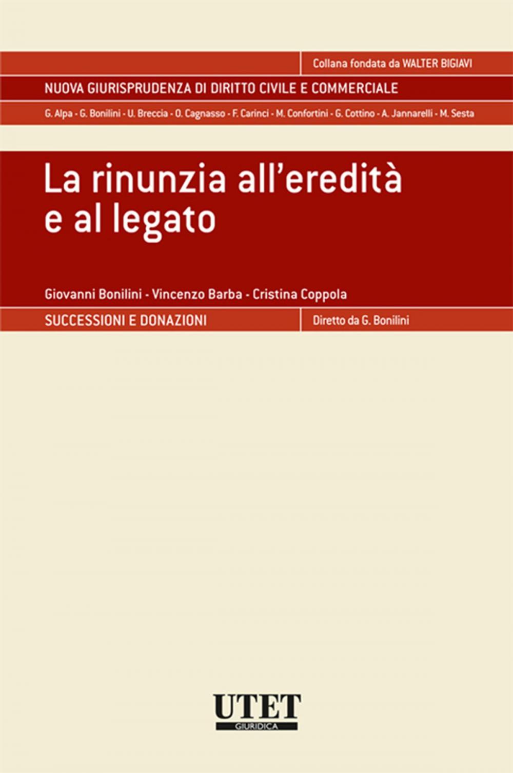 Big bigCover of La rinunzia all'eredità e al legato