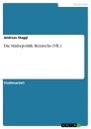 Cover of the book Die Städtepolitik Heinrichs (VII.) by Susanne Kroll