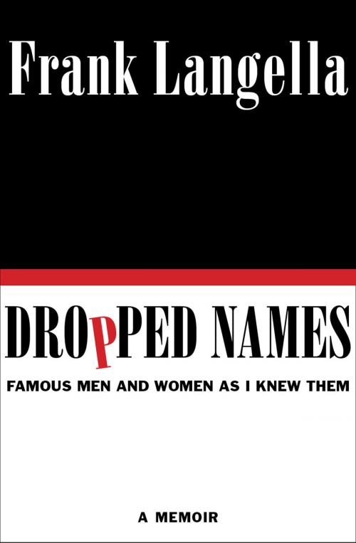 Cover of the book Dropped Names by Frank Langella, Harper