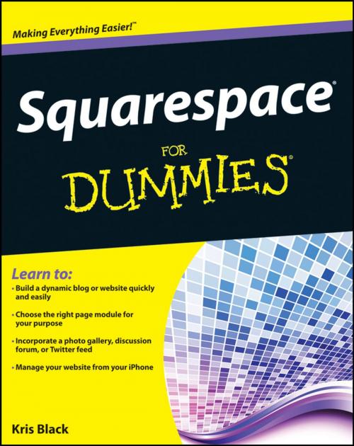 Cover of the book Squarespace For Dummies by Kris Black, Wiley