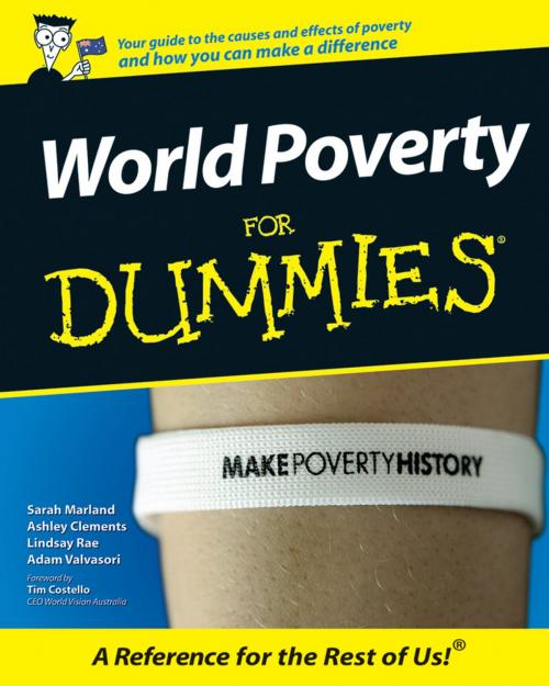 Cover of the book World Poverty for Dummies by Lindsay Rae, Ashley Clements, Sarah Marland, Adam Valvasori, Wiley