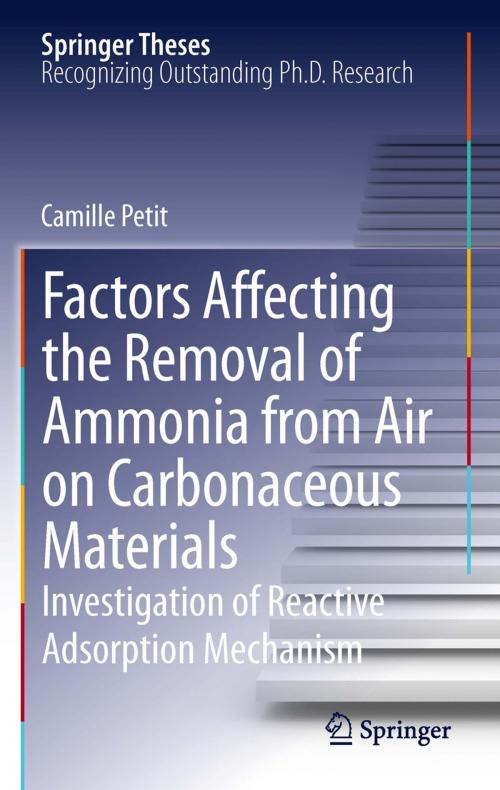 Cover of the book Factors Affecting the Removal of Ammonia from Air on Carbonaceous Materials by Camille Petit, Springer New York