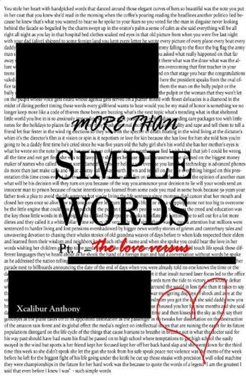 Cover of the book More Than Simple Words Pt. I: The Love Versus by Xcalibur Anthony, Xcalibur Anthony