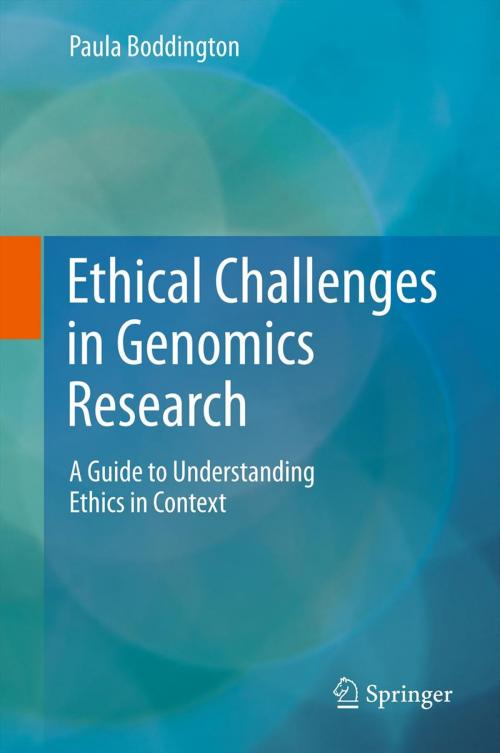 Cover of the book Ethical Challenges in Genomics Research by Paula Boddington, Springer Berlin Heidelberg