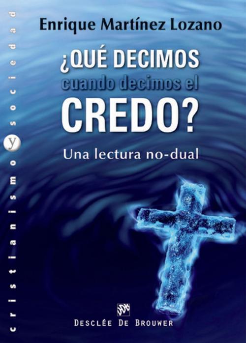 Cover of the book ¿Qué decimos cuando decimos el credo? by Enrique Martínez Lozano, Desclée De Brouwer