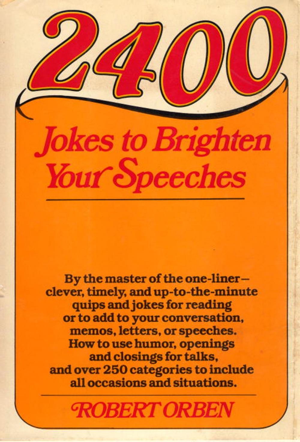 Big bigCover of 2400 Jokes to Brighten Your Speeches