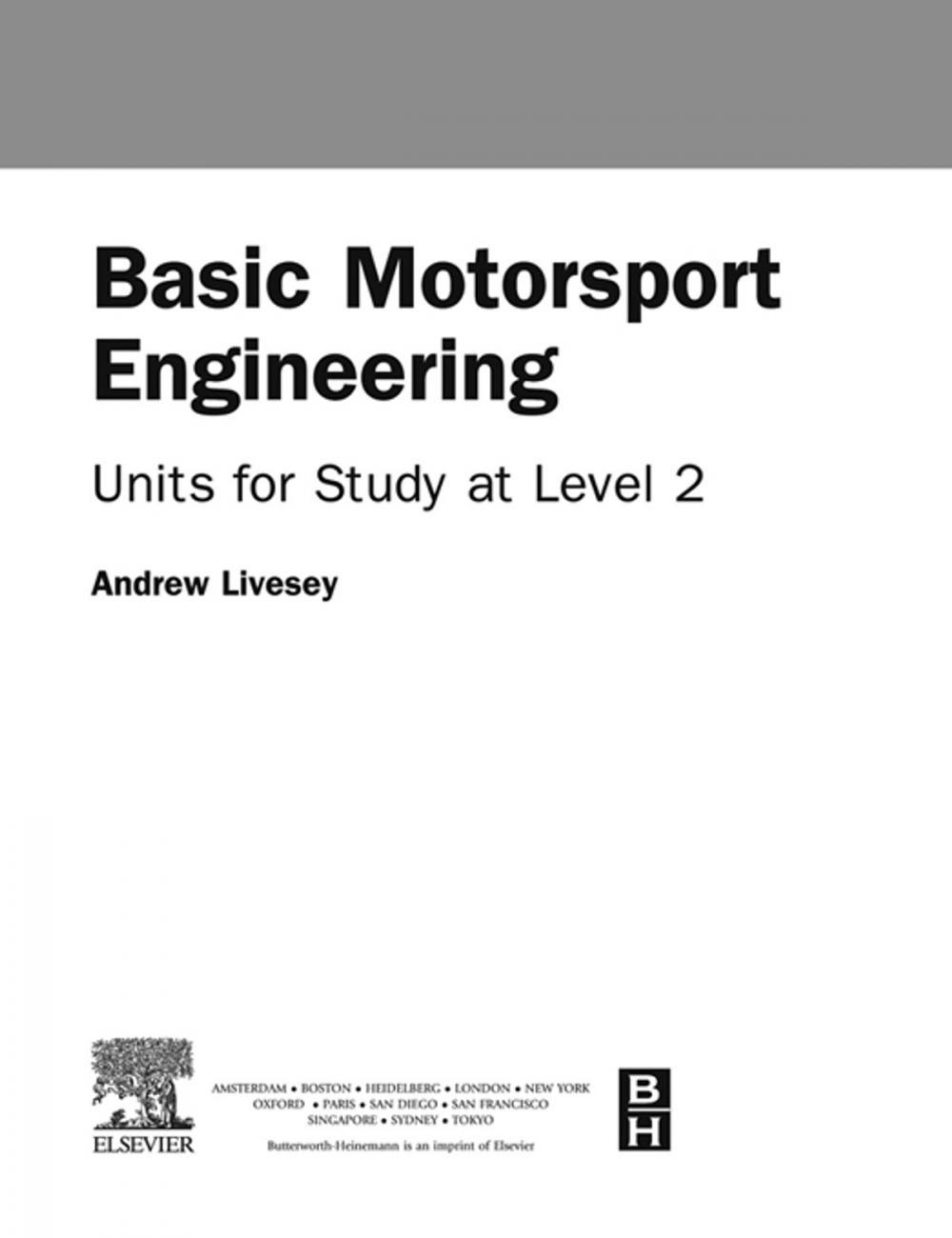 Big bigCover of Basic Motorsport Engineering