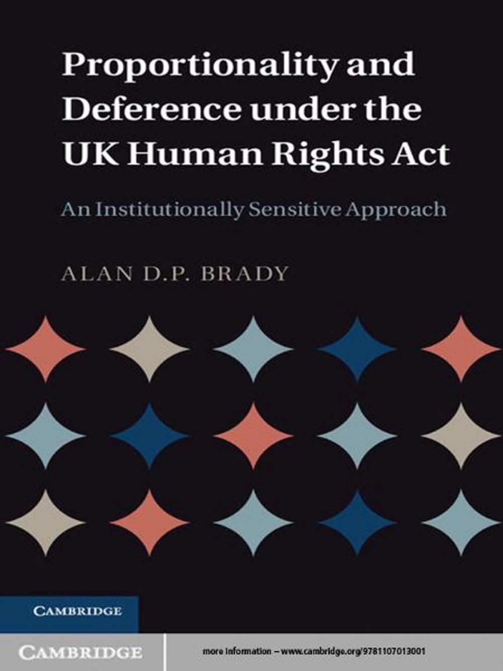 Big bigCover of Proportionality and Deference under the UK Human Rights Act