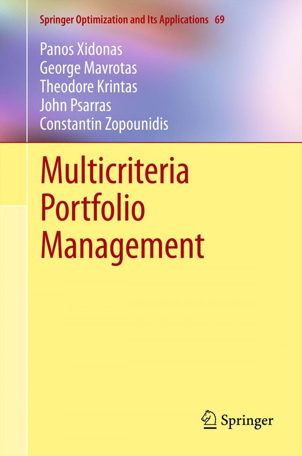 Big bigCover of Multicriteria Portfolio Management