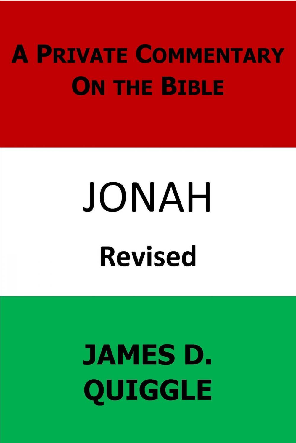 Big bigCover of A Private Commentary on the Bible: Jonah