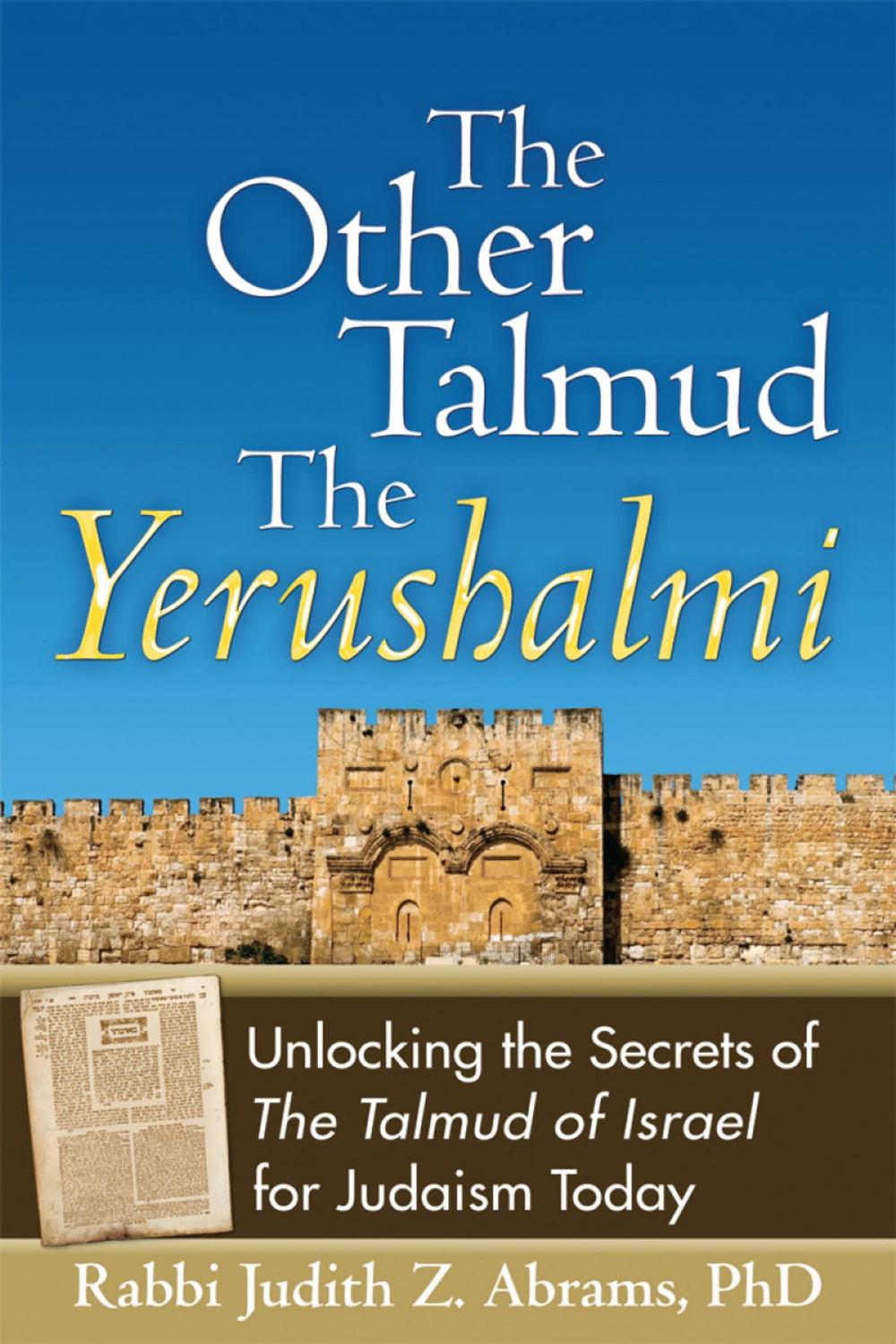 Big bigCover of The Other TalmudThe Yerushalmi: Unlocking the Secrets of The Talmud of Israel for Judaism Today