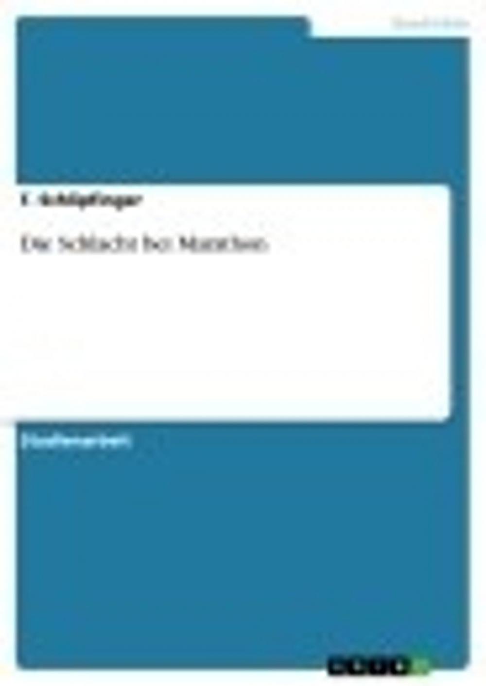 Big bigCover of Die Schlacht bei Marathon