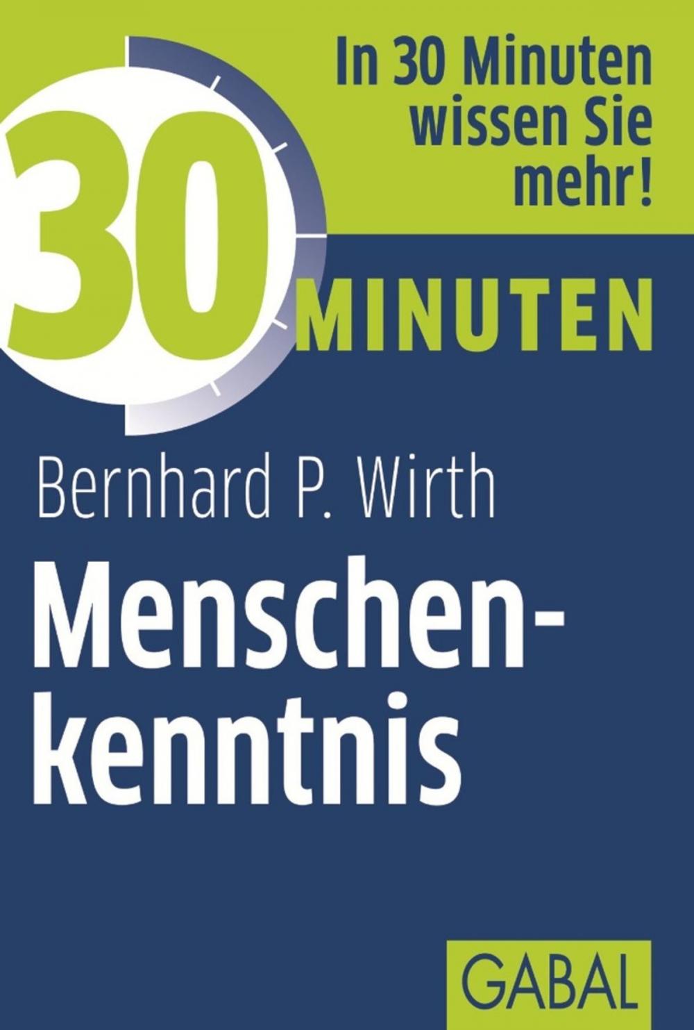 Big bigCover of 30 Minuten Menschenkenntnis