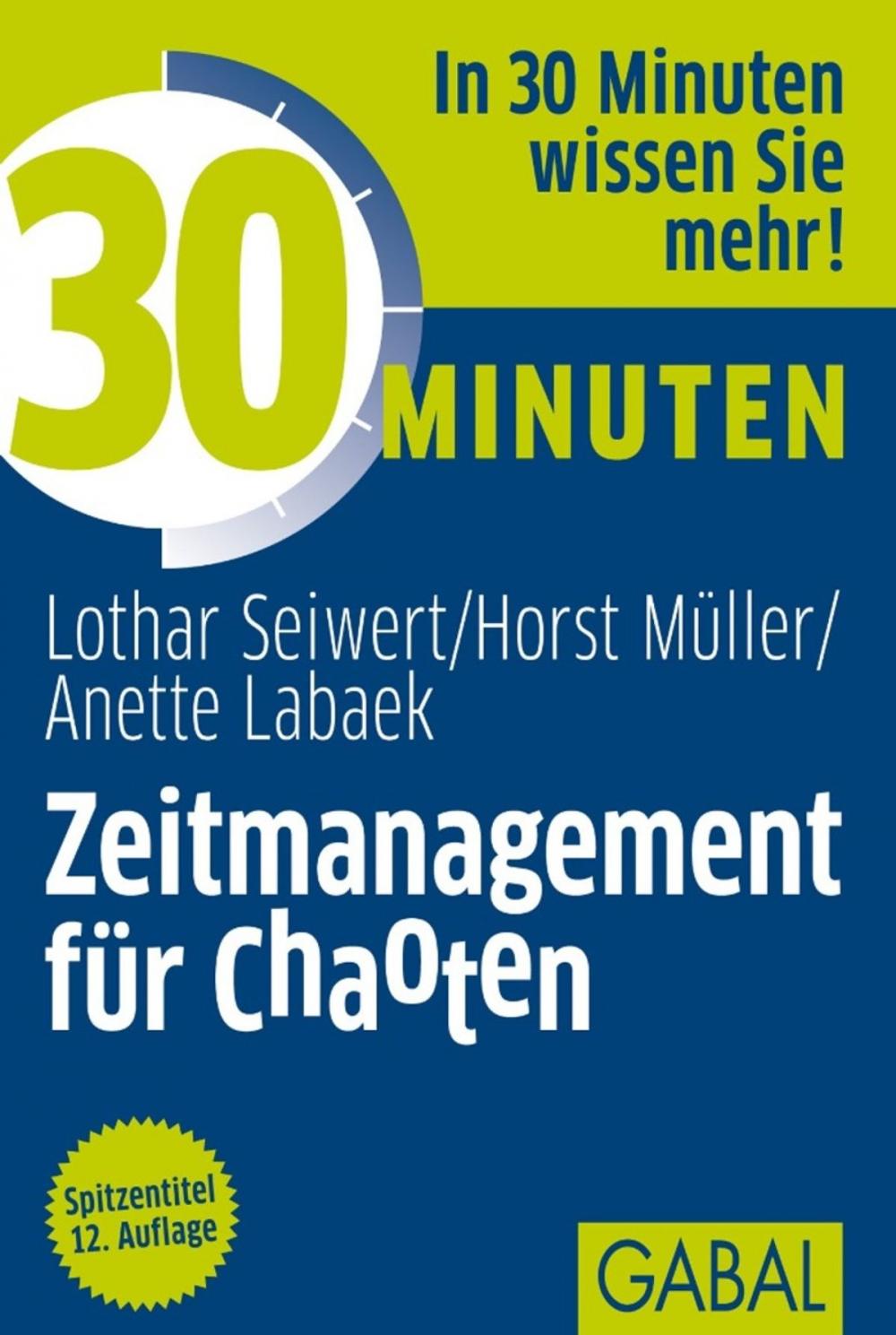 Big bigCover of 30 Minuten Zeitmanagement für Chaoten