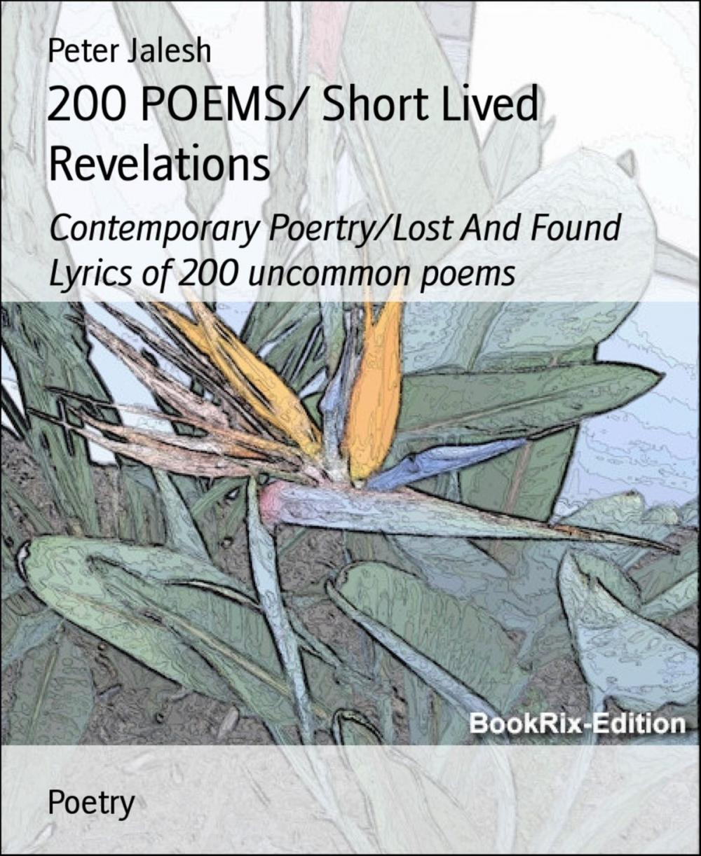 Big bigCover of 200 POEMS/ Short Lived Revelations