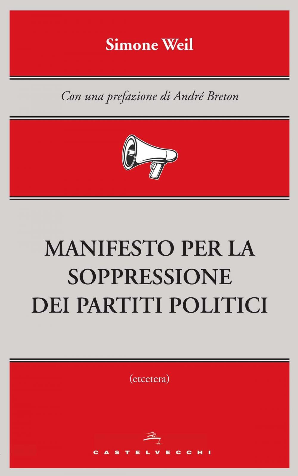 Big bigCover of Manifesto per la soppressione dei partiti politici