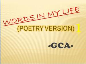 Cover of the book Words in my Life-Poetry Version by Monica K.K. Lee