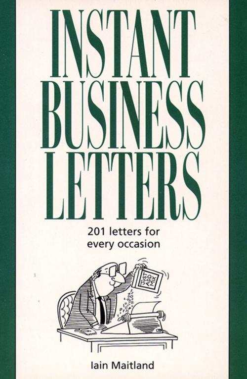 Cover of the book Instant Business Letters by Iain Maitland, HarperCollins Publishers