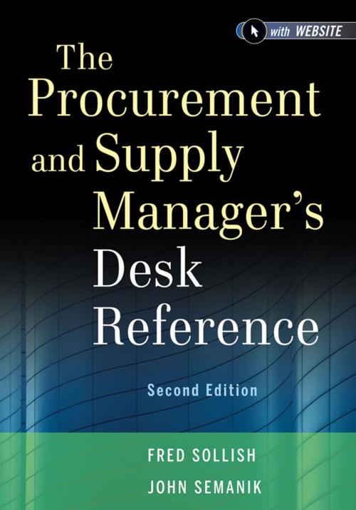 Cover of the book The Procurement and Supply Manager's Desk Reference by Fred Sollish, John Semanik, Wiley